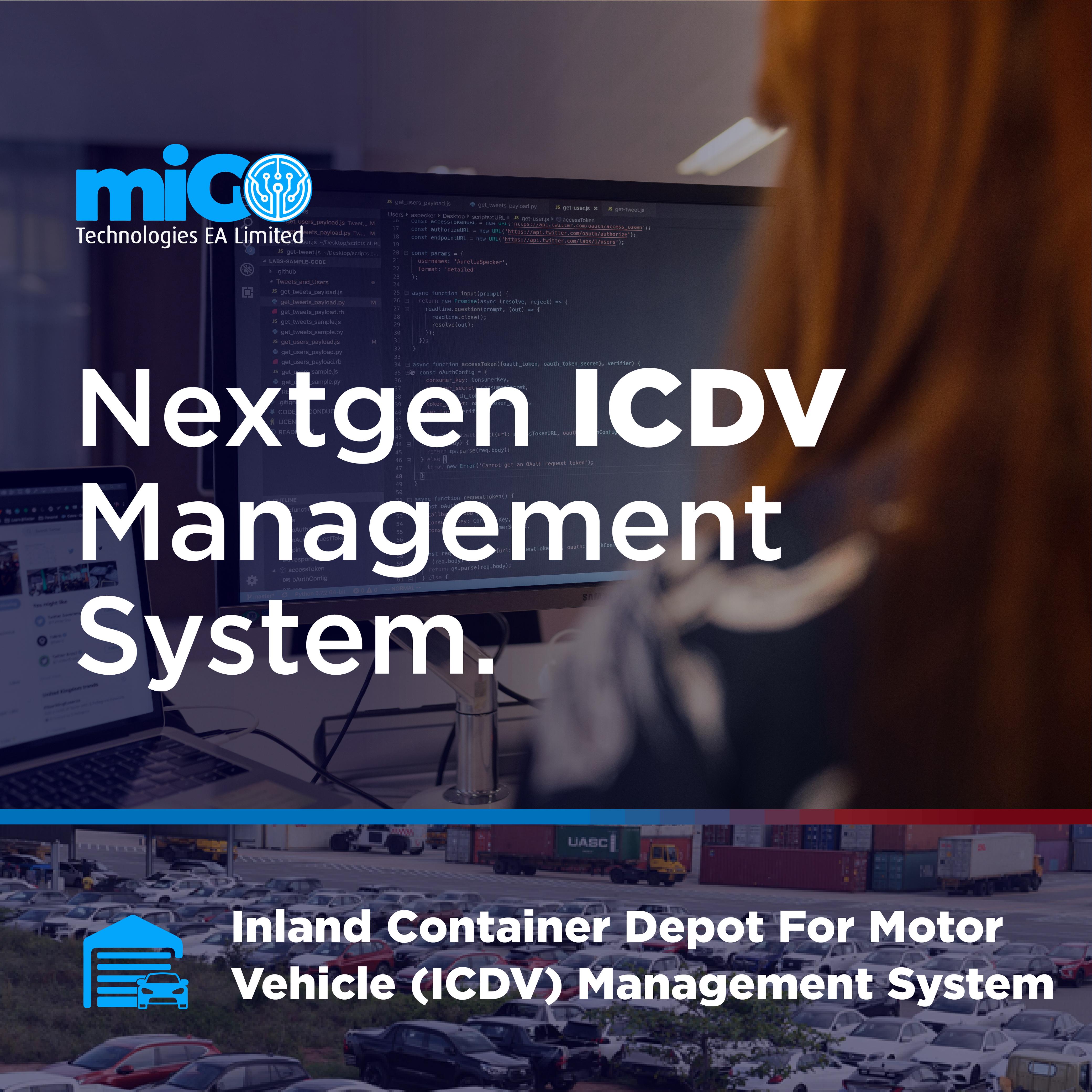Inland Container Deport For Vehicle(ICDV) Management System.
